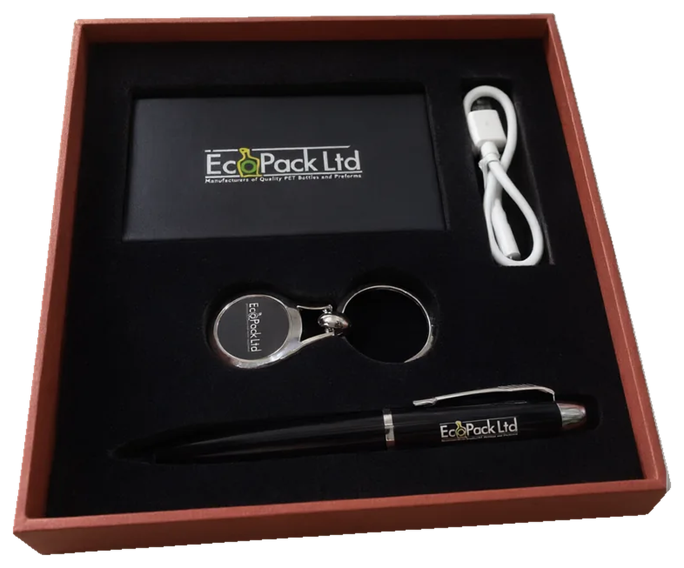 EcoPack Ltd: Power bank, key ring and pen set