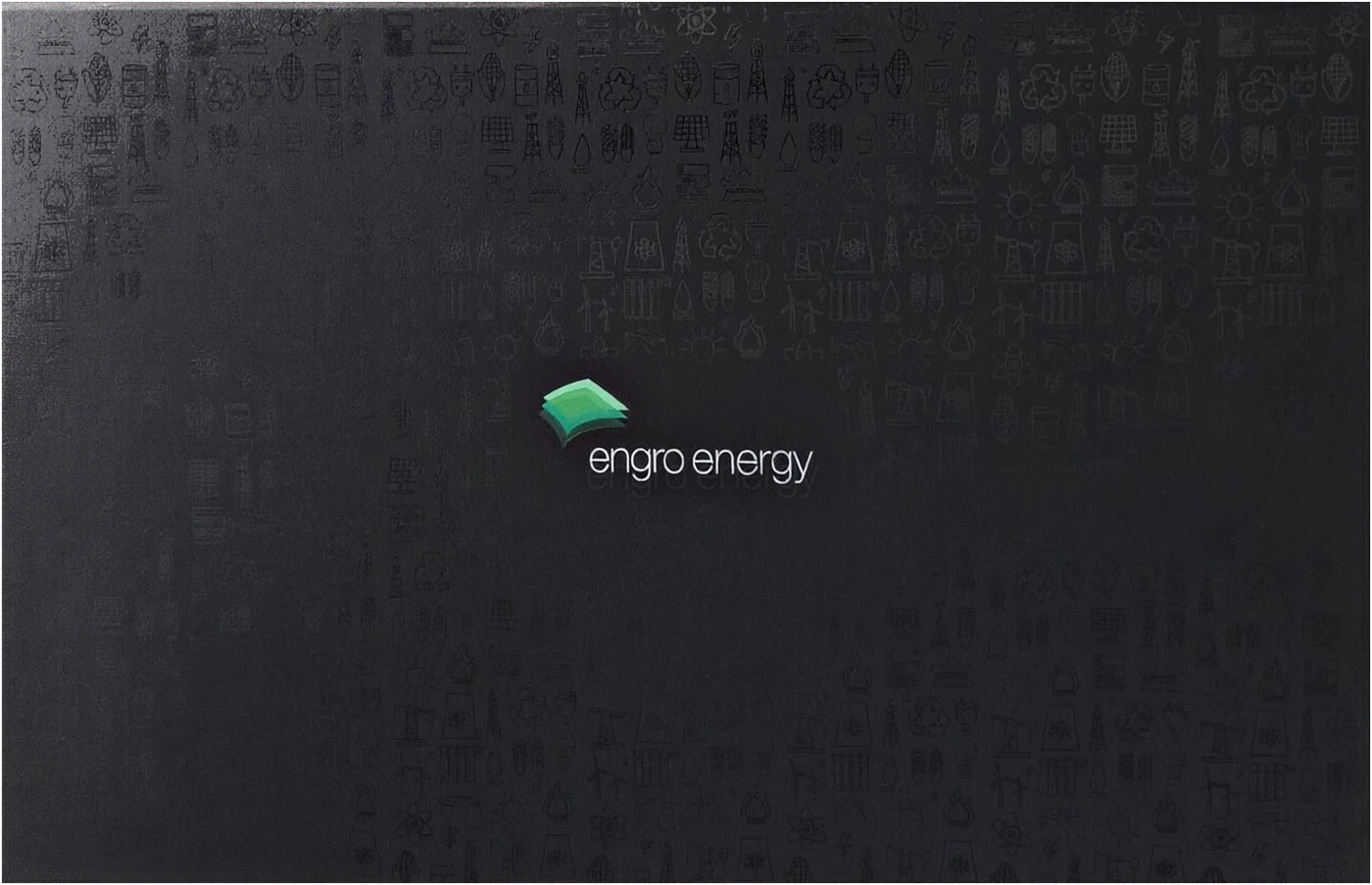 Engro Energy: Six printed pieces, one insert, photographed lid
