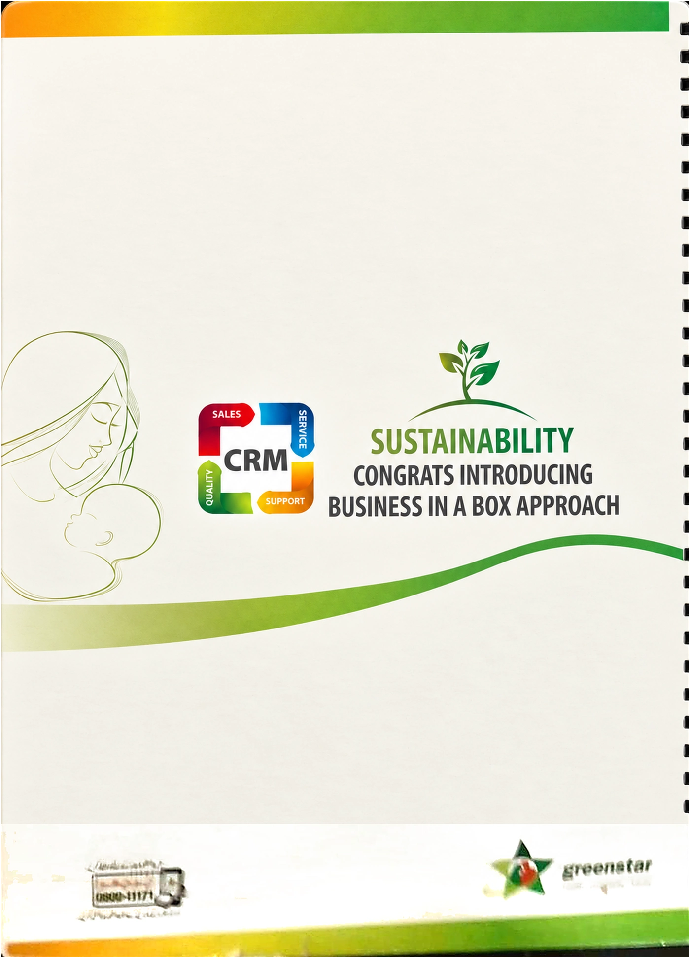 Greenstar: Spiral booklet with Urdu health pages, cover