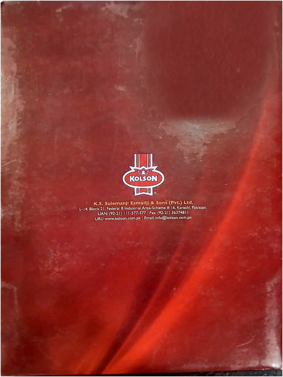 KOLSON: Product Guide folder with insert cards, folder back