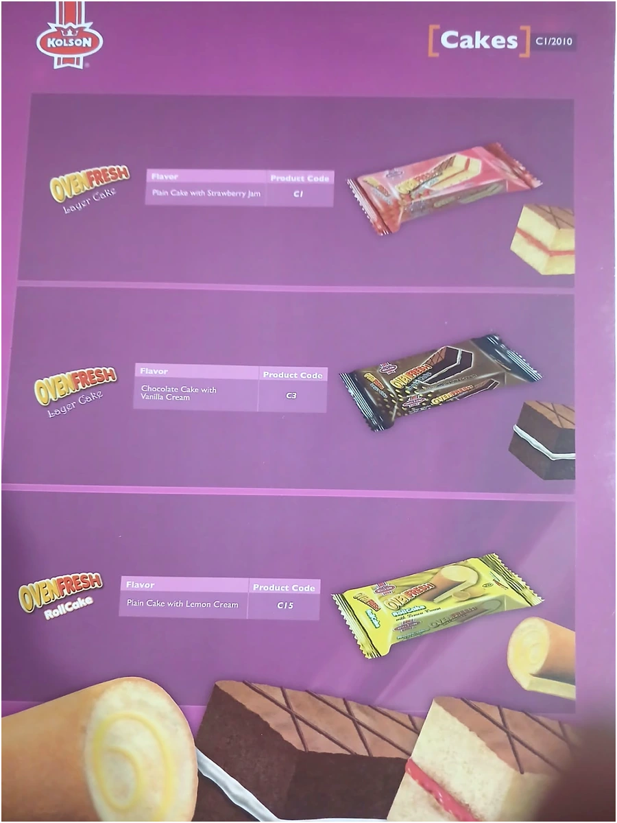 KOLSON: Product Guide folder with insert cards, cakes card