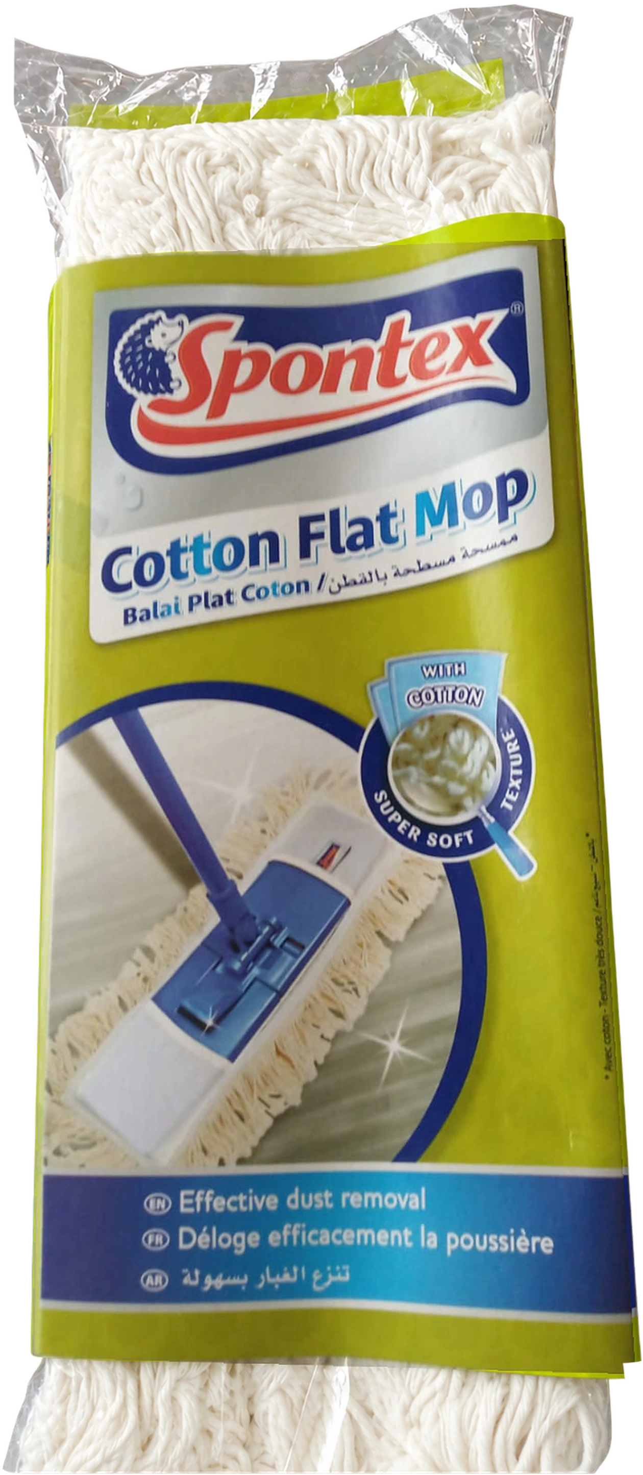 Spontex: Cotton and Microfibre Flat Mop packs