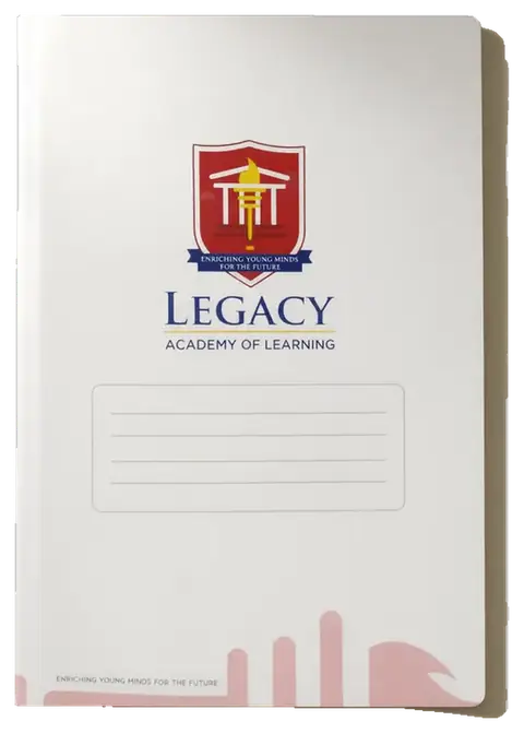 Legacy Academy: Printed notebook cover