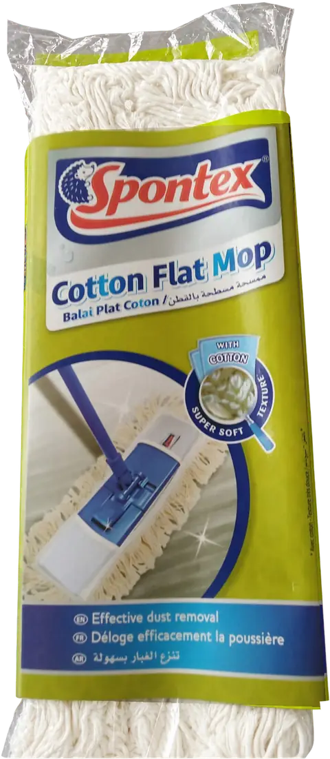 Spontex: Cotton and Microfibre Flat Mop packs